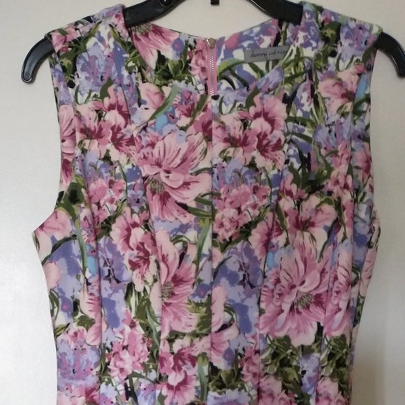 danny & nicole fit & flair dress - Picture 2 of 3